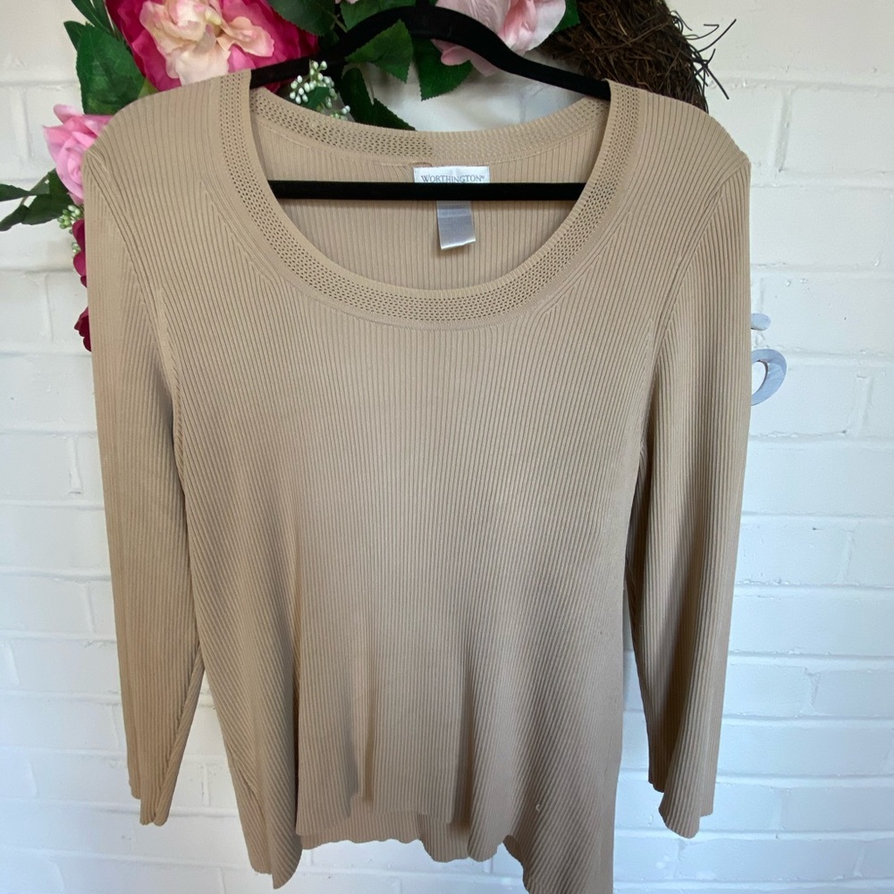 Worthington Tan Sweater